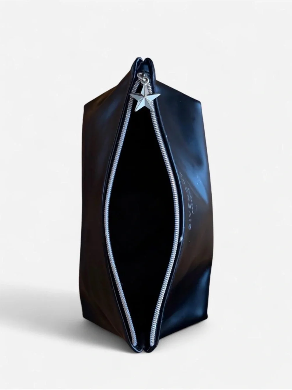Givenchy Black Leather Star-Charm Toiletry Pouch
